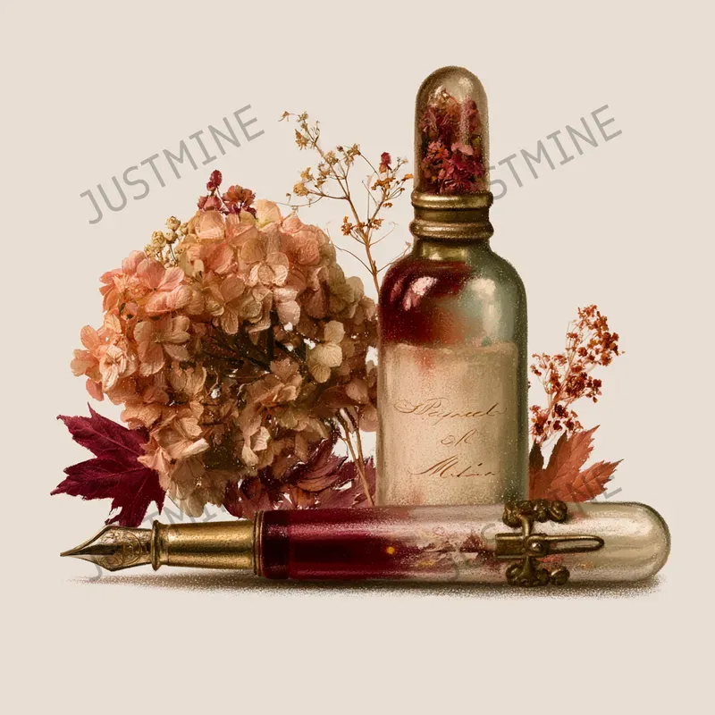 Crimson Spring Fall Gift Clipart