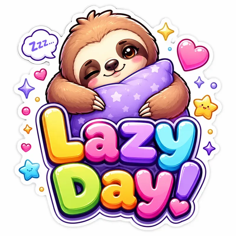 Kawaii Cute Sticker Characters 3D Style