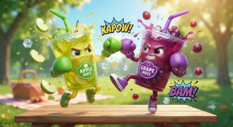 Cute 3D Juice Battle Prompts