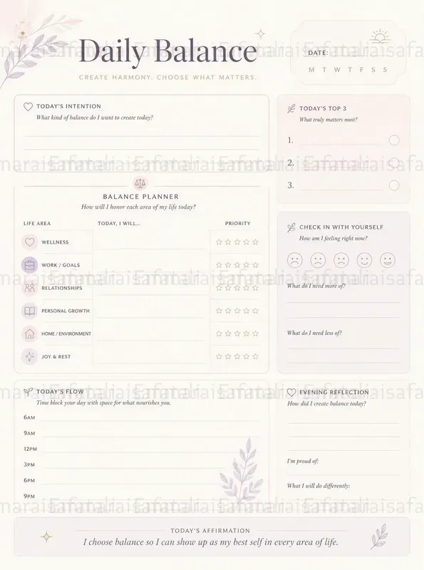 Professional Feminine Planner Generator