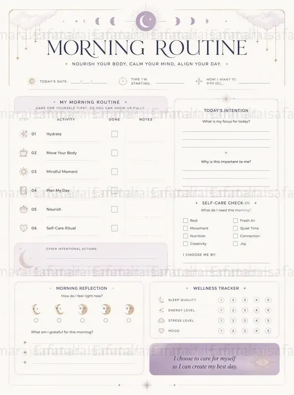 Professional Feminine Planner Generator