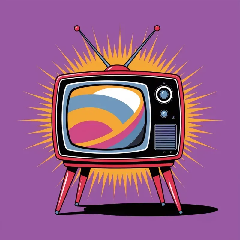 Retro Pop Art Home Icons Collection