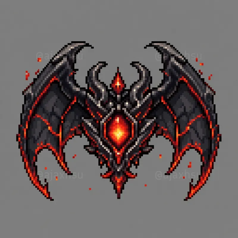 16bit Wing Ornament Icons