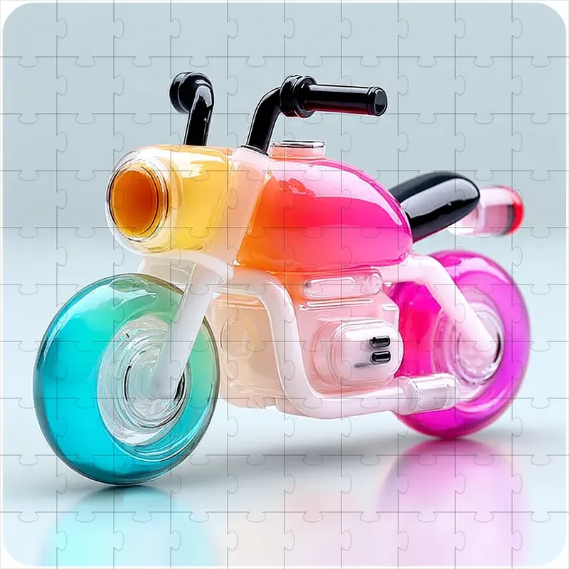 Glossy 3D Kawaii Rainbow Charms