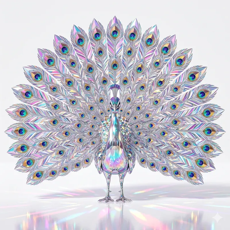 Holographic Crystal Iridescents