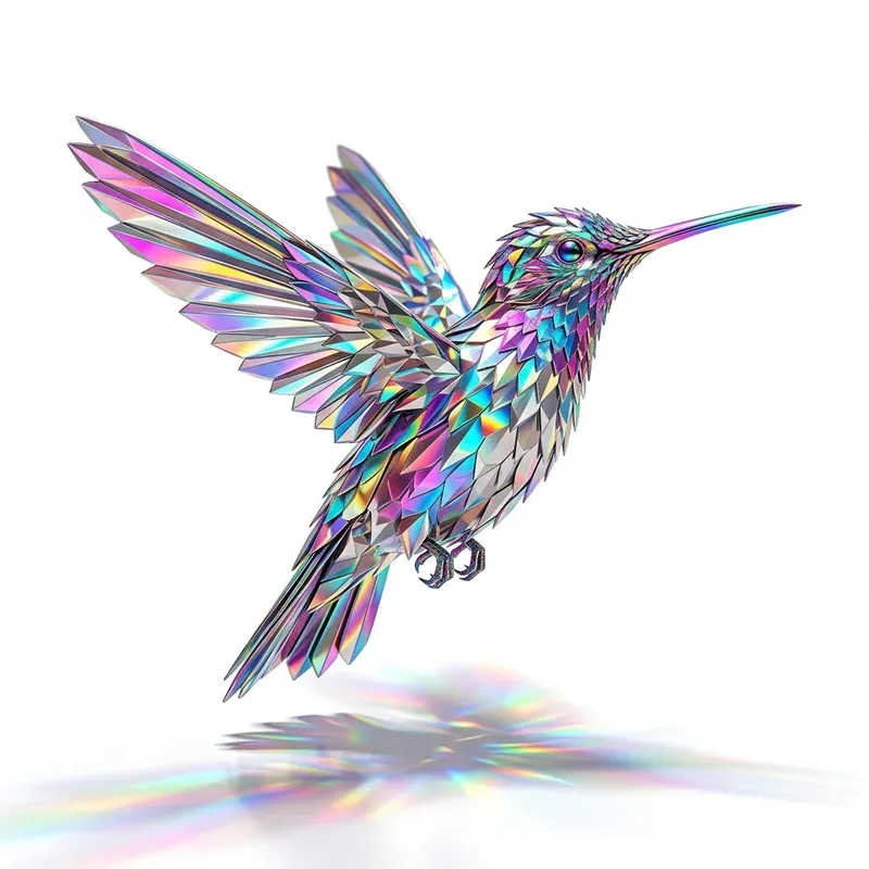 Holographic Crystal Iridescents