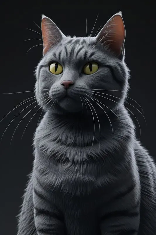 Realistic Portraits Of Cute Cats Ultra