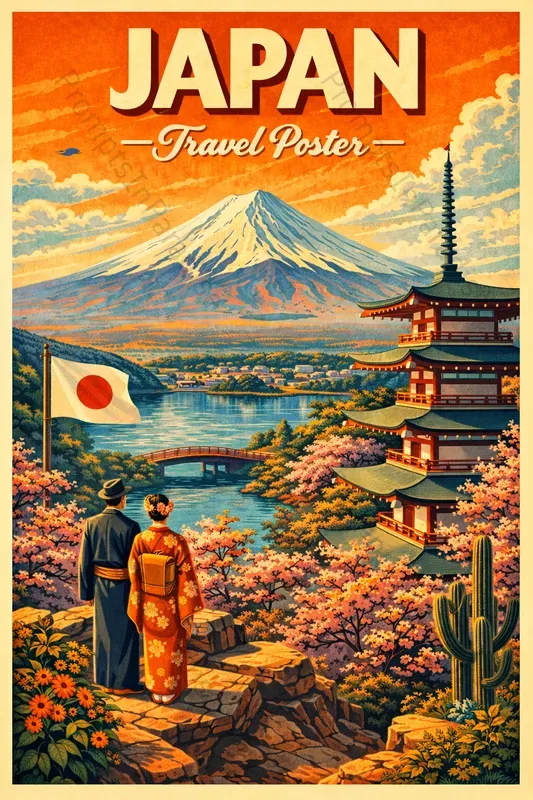 Vintage Travel Poster Generator