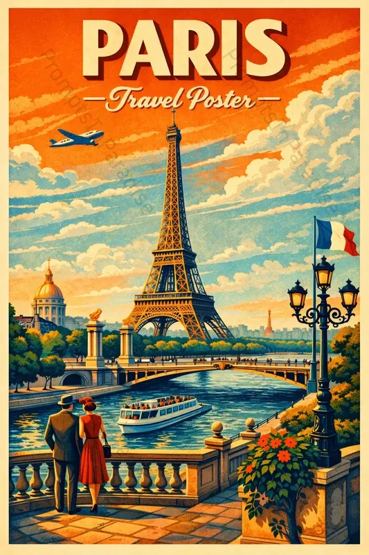 Vintage Travel Poster Generator