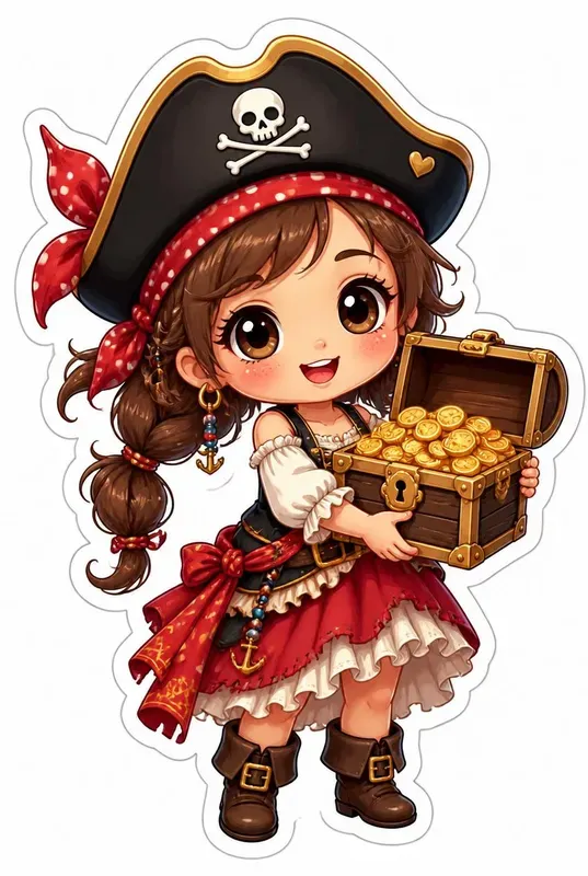 Cute Chibi Sticker Clipart Generator