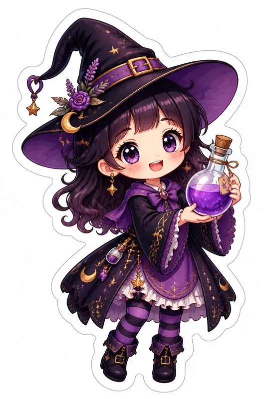 Cute Chibi Sticker Clipart Generator