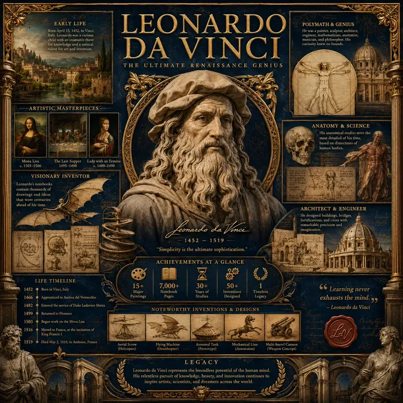 Luxury Editorial Biography Infographics