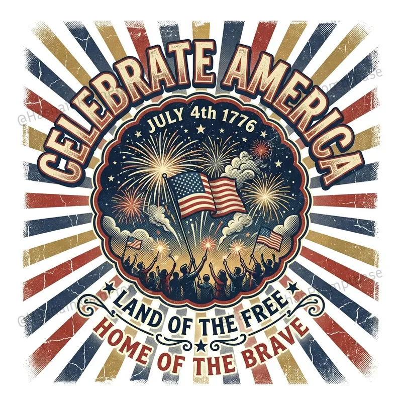 Retro Independence Day T Shirt Designs