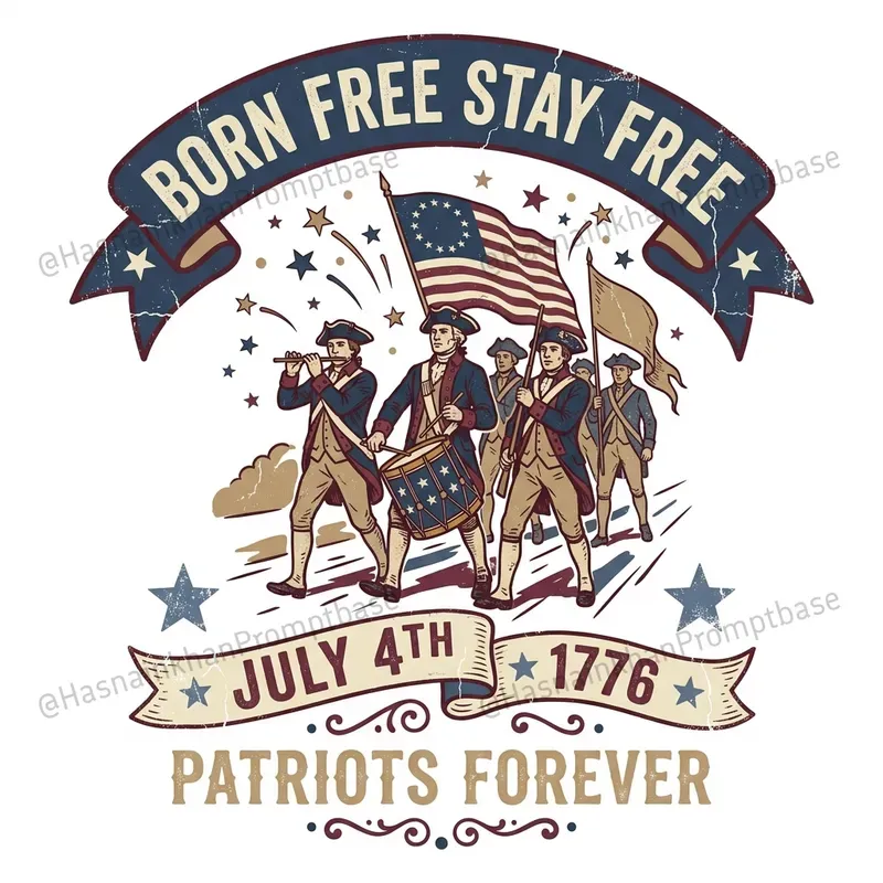 Retro Independence Day T Shirt Designs