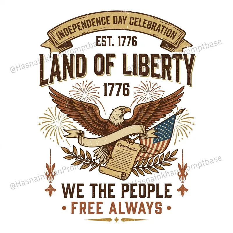 Retro Independence Day T Shirt Designs