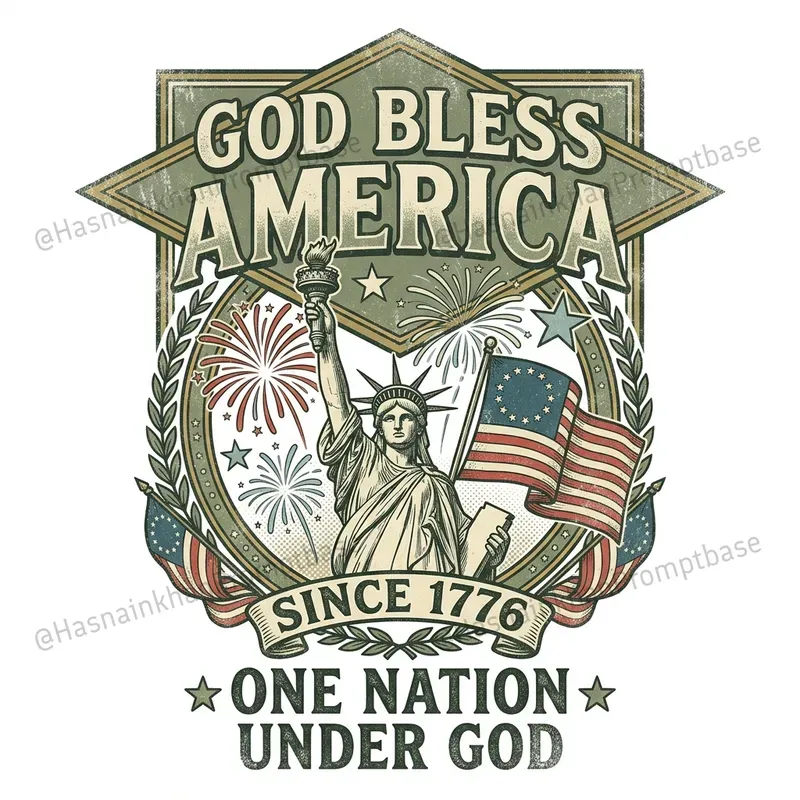 Retro Independence Day T Shirt Designs