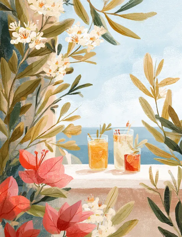 Dreamy Mediterranean Escape Art