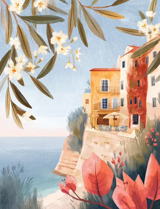 Dreamy Mediterranean Escape Art