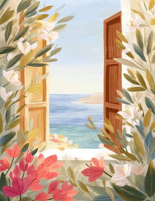 Dreamy Mediterranean Escape Art