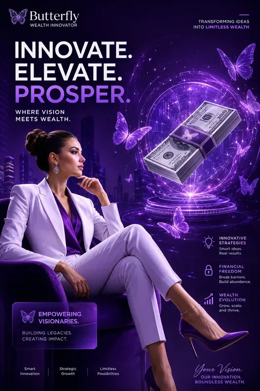 Purple Futuristic Marketing Posters
