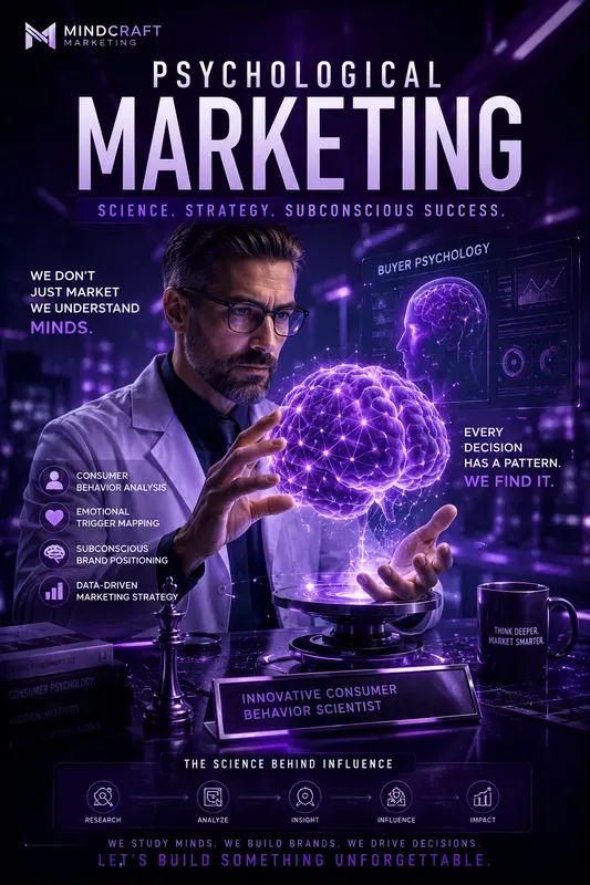 Purple Futuristic Marketing Posters
