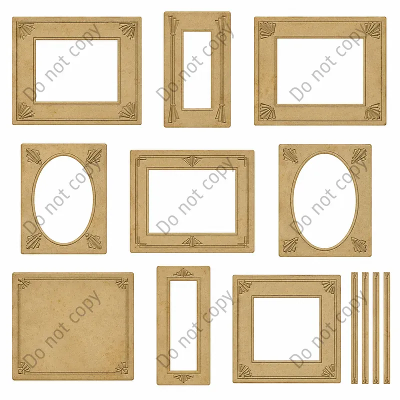 Photo Booth Frame Mat Cutout Sheets