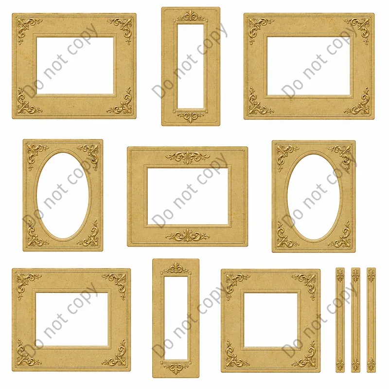 Photo Booth Frame Mat Cutout Sheets
