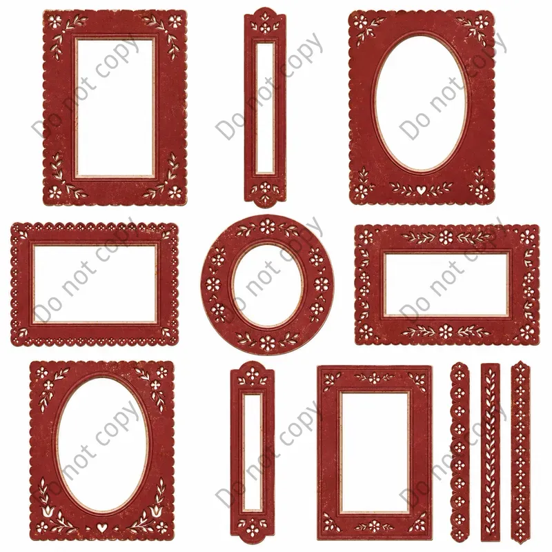 Photo Booth Frame Mat Cutout Sheets