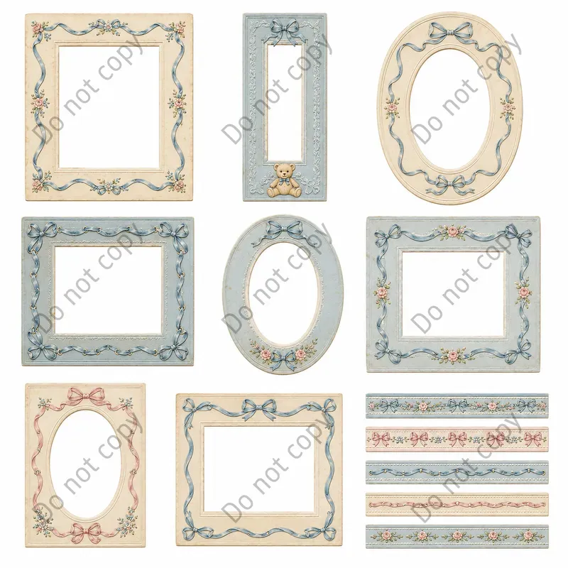 Photo Booth Frame Mat Cutout Sheets