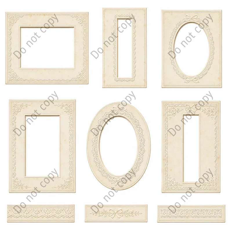 Photo Booth Frame Mat Cutout Sheets