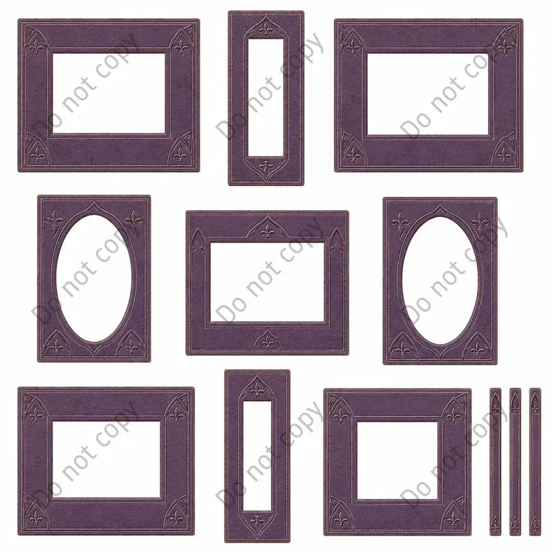 Photo Booth Frame Mat Cutout Sheets