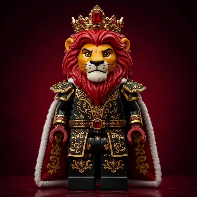 Royal Brick Monarch Portrait Studio Art