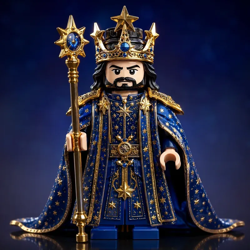 Royal Brick Monarch Portrait Studio Art