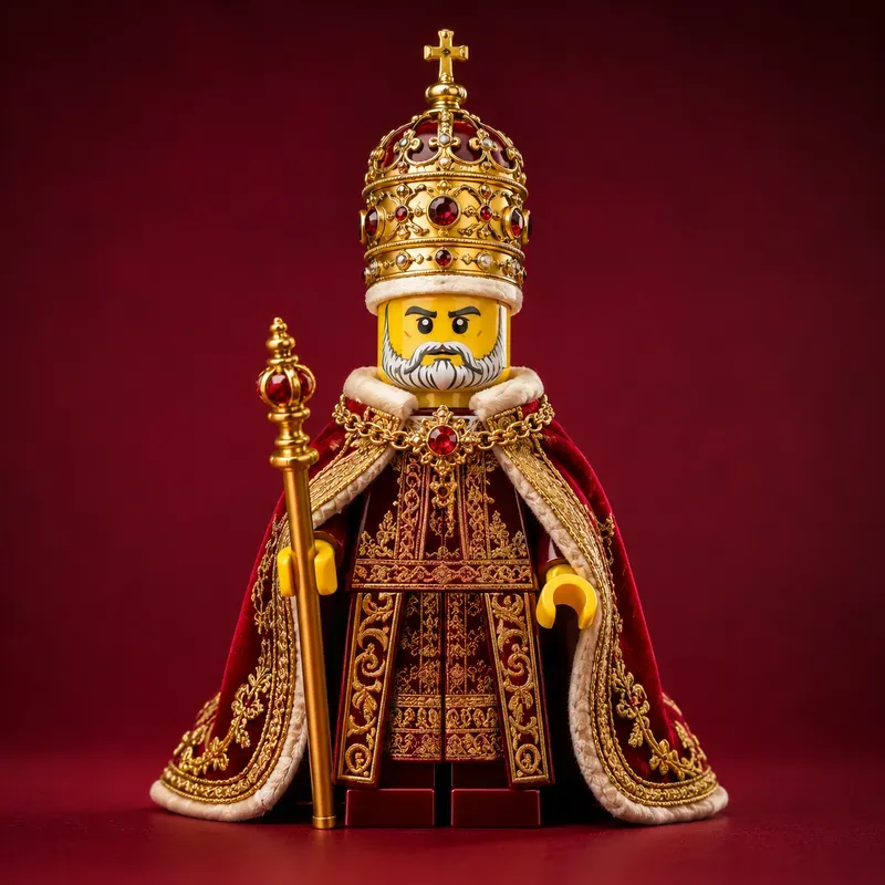 Royal Brick Monarch Portrait Studio Art