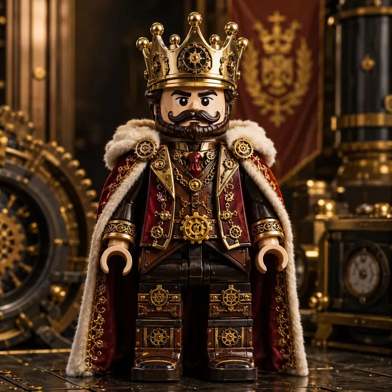Royal Brick Monarch Portrait Studio Art
