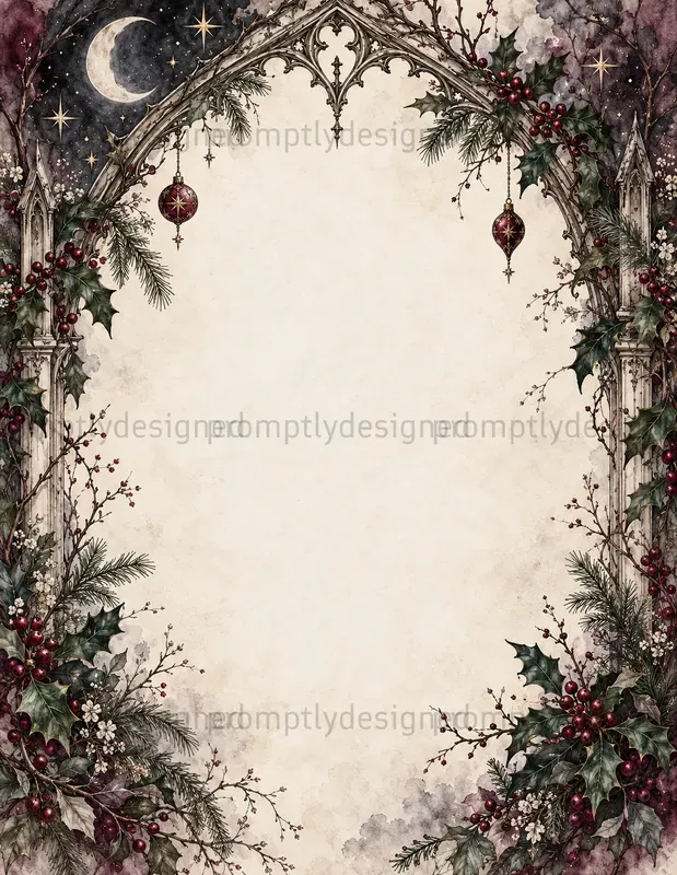Gothic Christmas Journal Pages
