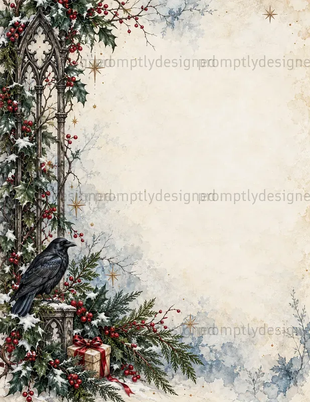 Gothic Christmas Journal Pages
