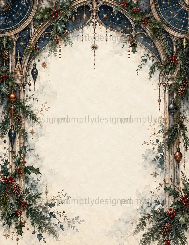 Gothic Christmas Journal Pages