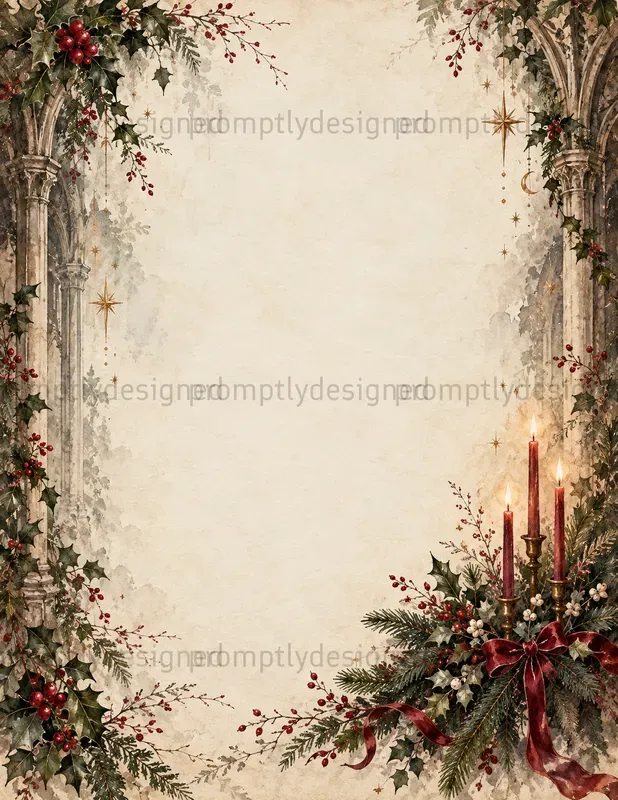 Gothic Christmas Journal Pages