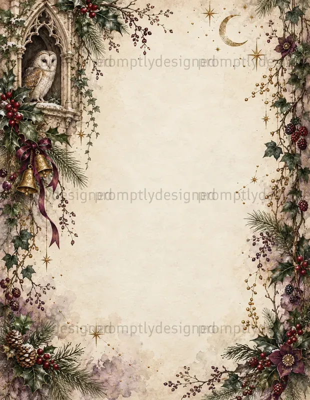 Gothic Christmas Journal Pages