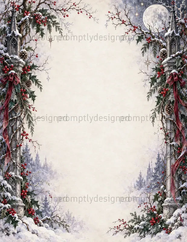 Gothic Christmas Journal Pages