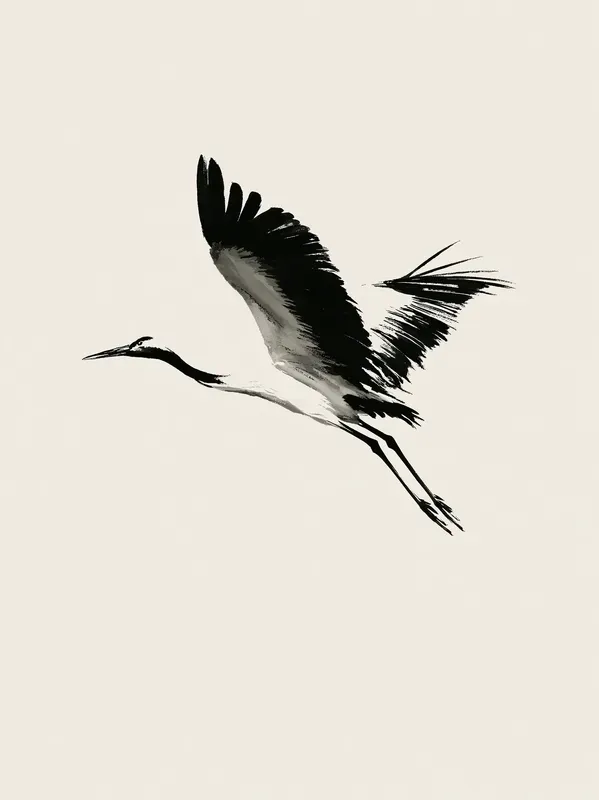 Minimalist Ink Wash Zen Wall Art Prints