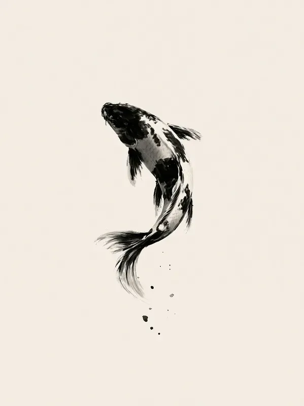 Minimalist Ink Wash Zen Wall Art Prints