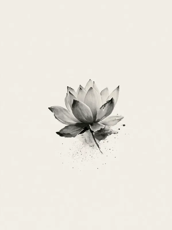 Minimalist Ink Wash Zen Wall Art Prints