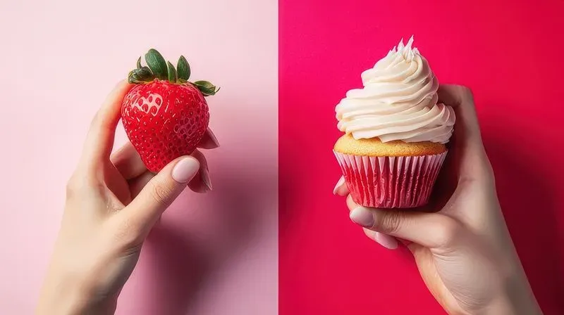 Bold Food Choices Contrast Crave