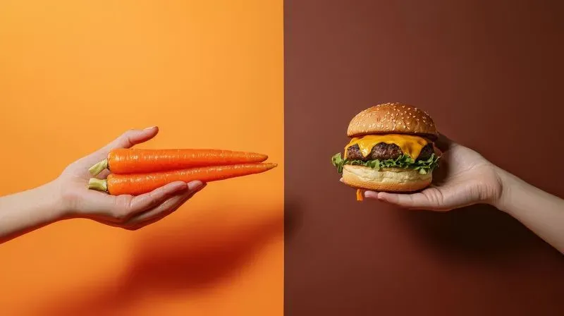 Bold Food Choices Contrast Crave