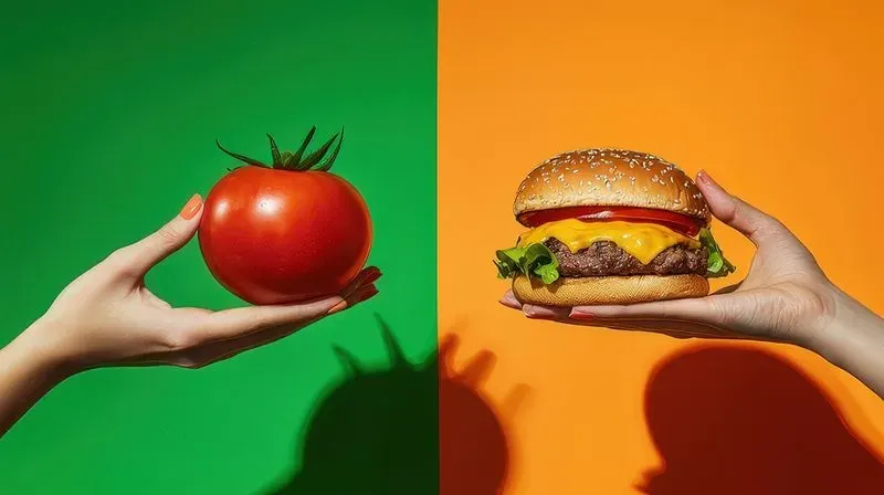 Bold Food Choices Contrast Crave