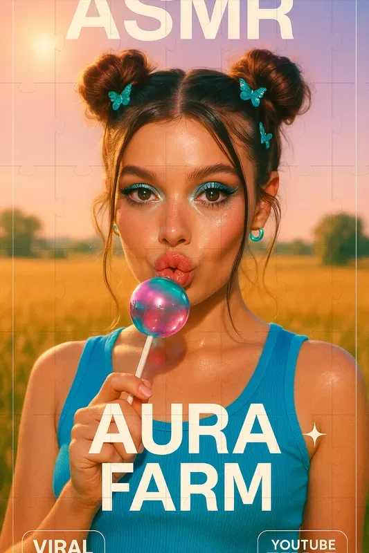 ASMR Aura Farm Girls Posters