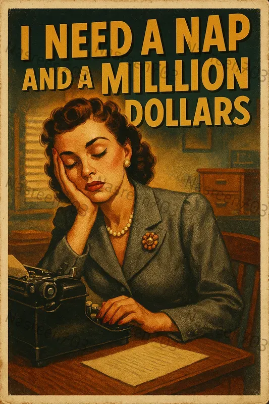 1950s Vintage Posters With Quote