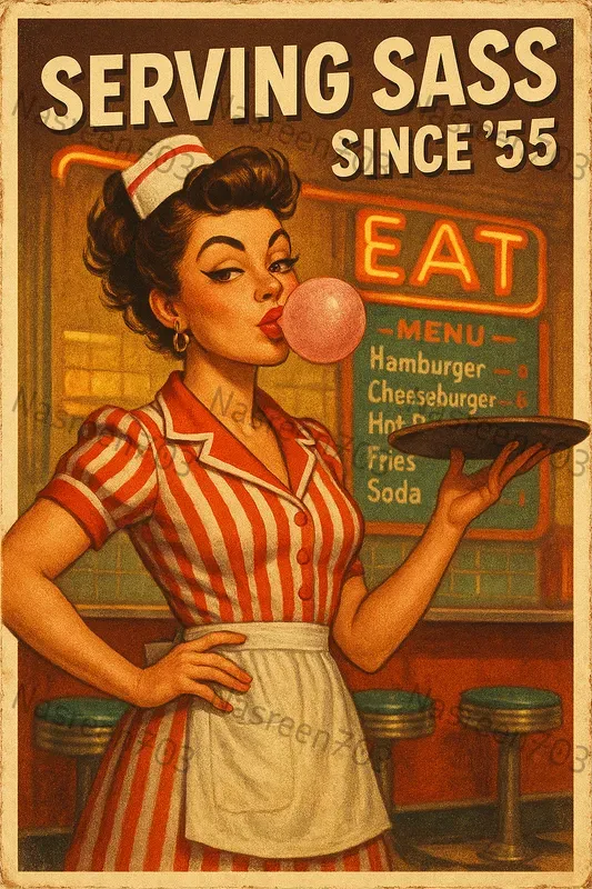 1950s Vintage Posters With Quote